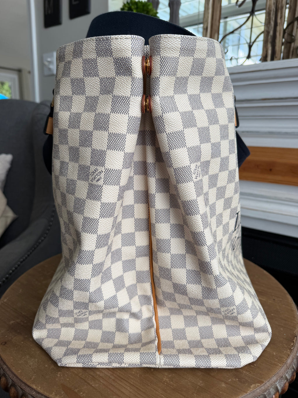 Beach Cabas GM in Damier Azur