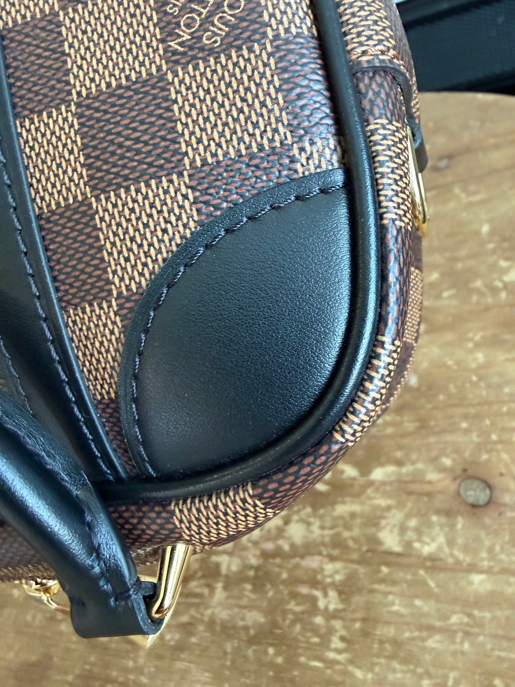 Valisette Souple BB in Damier Ebene and Black