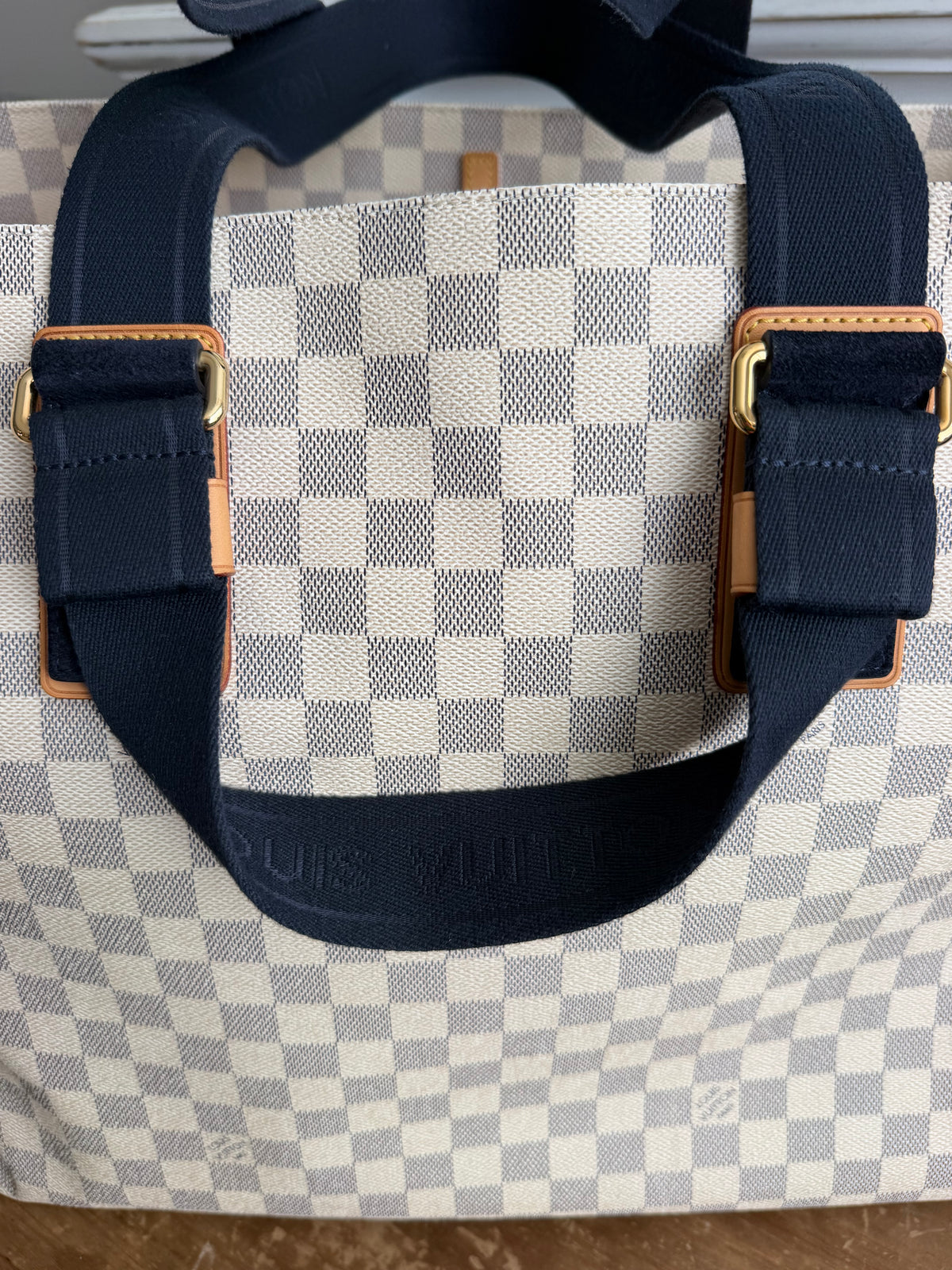 Beach Cabas GM in Damier Azur