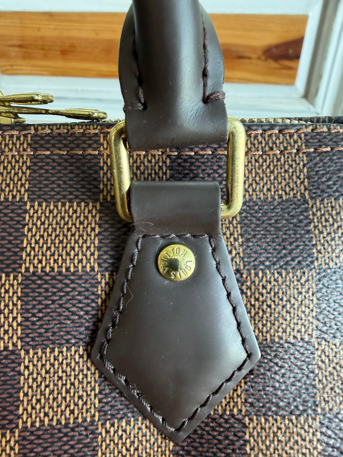 Speedy 30B Bandouliere in Damier Ebene