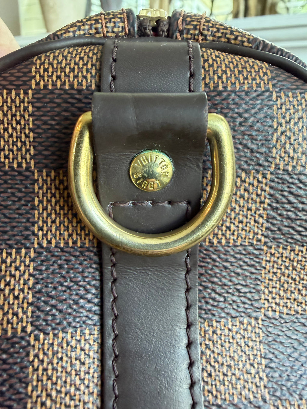 Speedy 30B Bandouliere in Damier Ebene