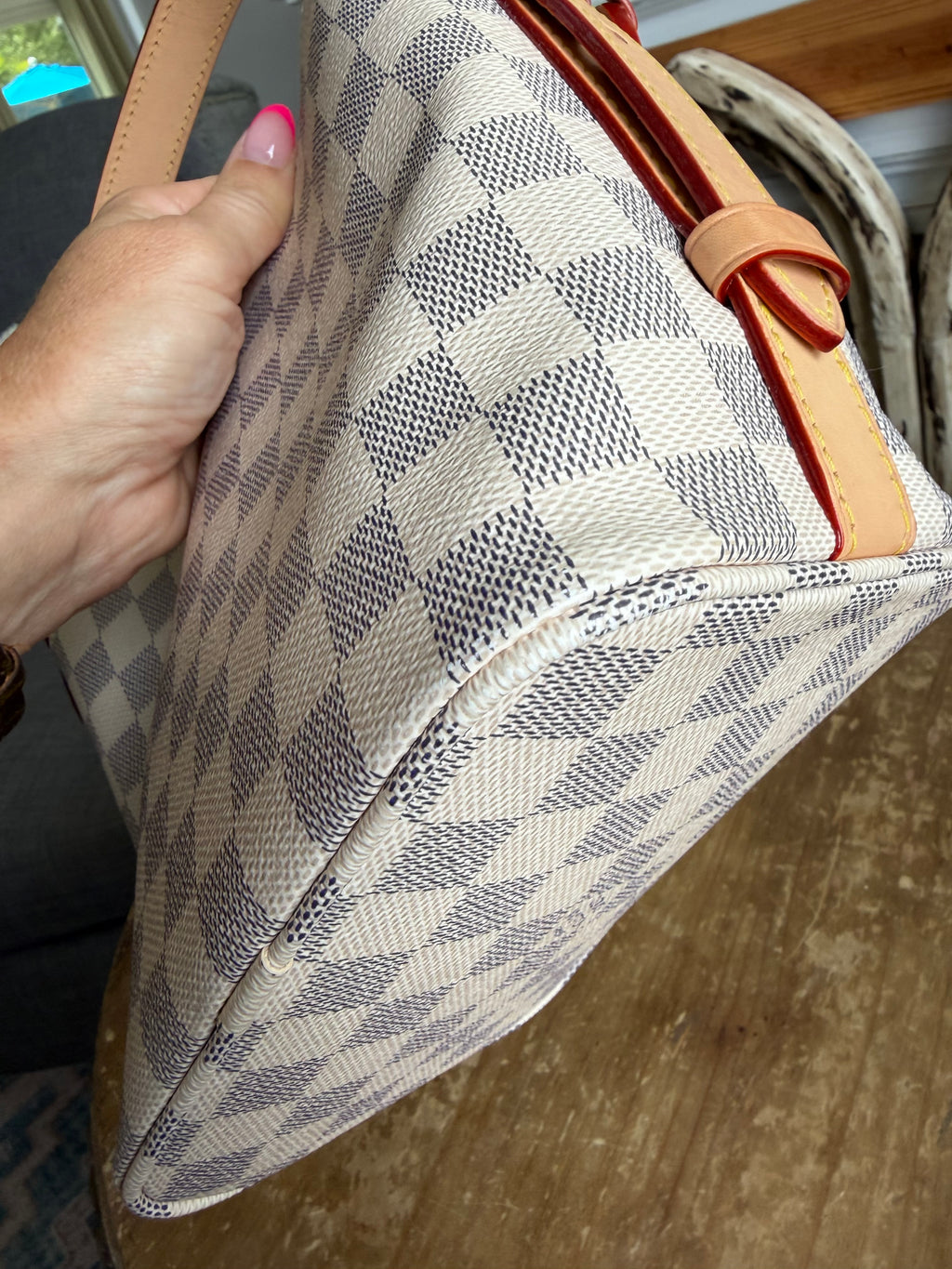 All In Bb in Damier Azur