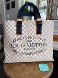 Beach Cabas GM in Damier Azur