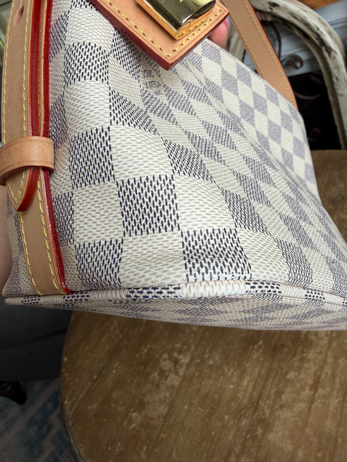 All In Bb in Damier Azur