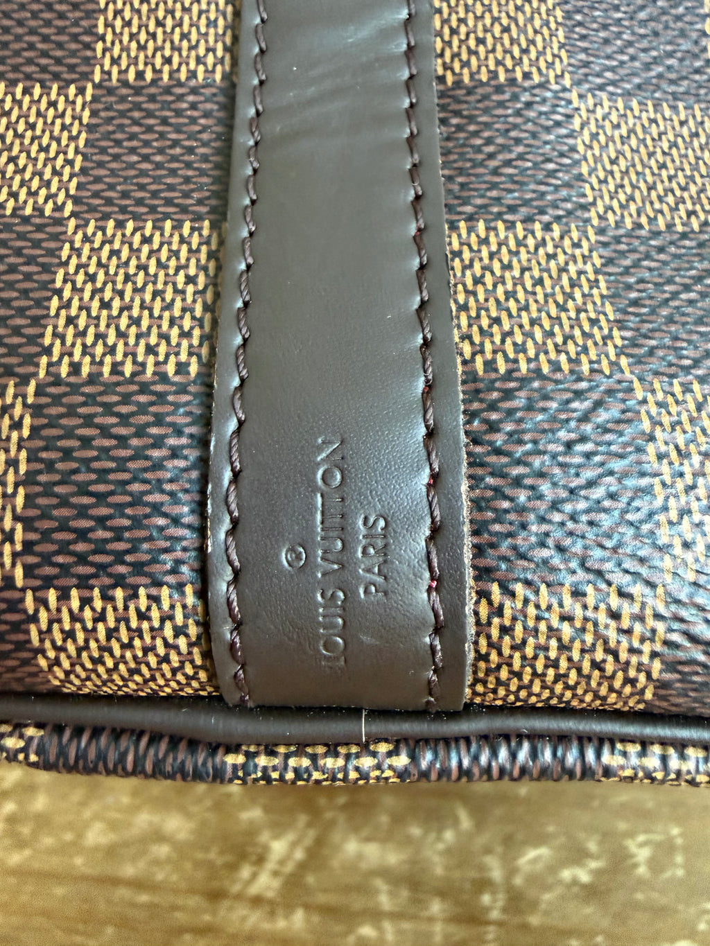 Speedy 30B Bandouliere in Damier Ebene