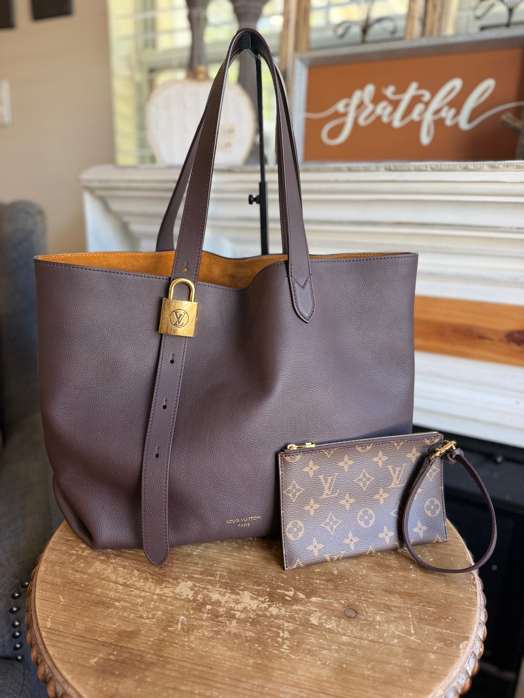 Low Key Cabas MM in Brown