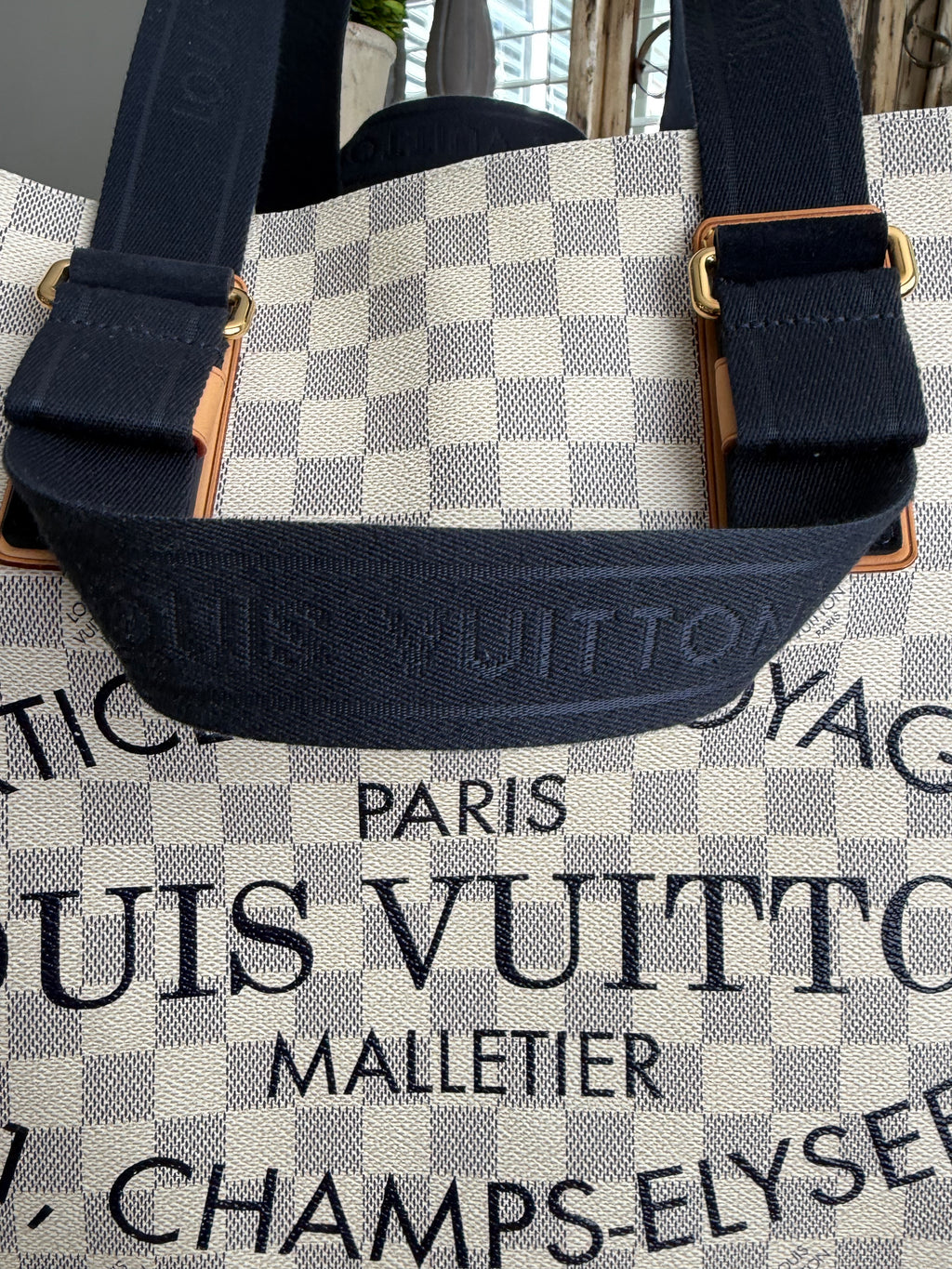 Beach Cabas GM in Damier Azur