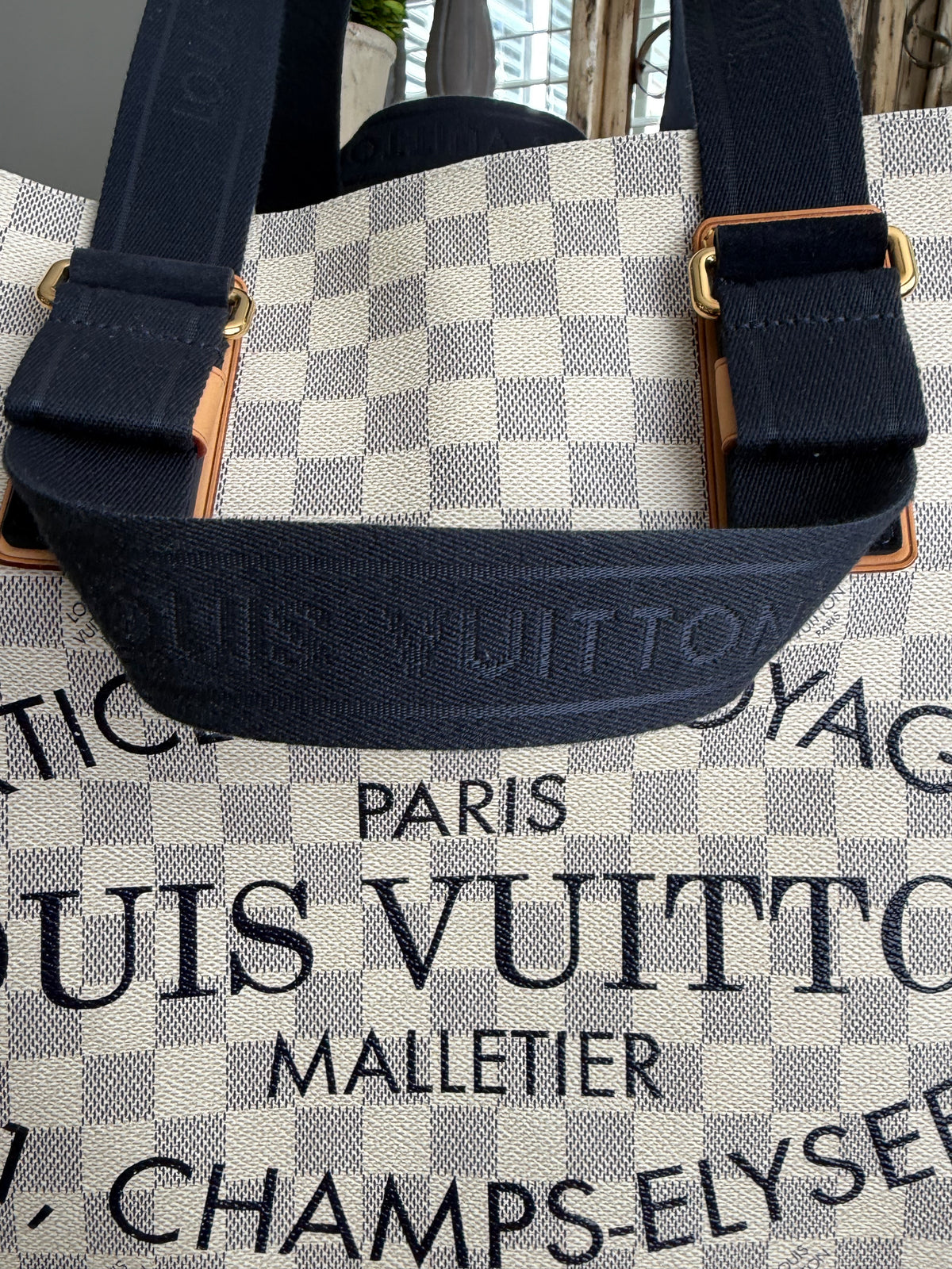 Beach Cabas GM in Damier Azur