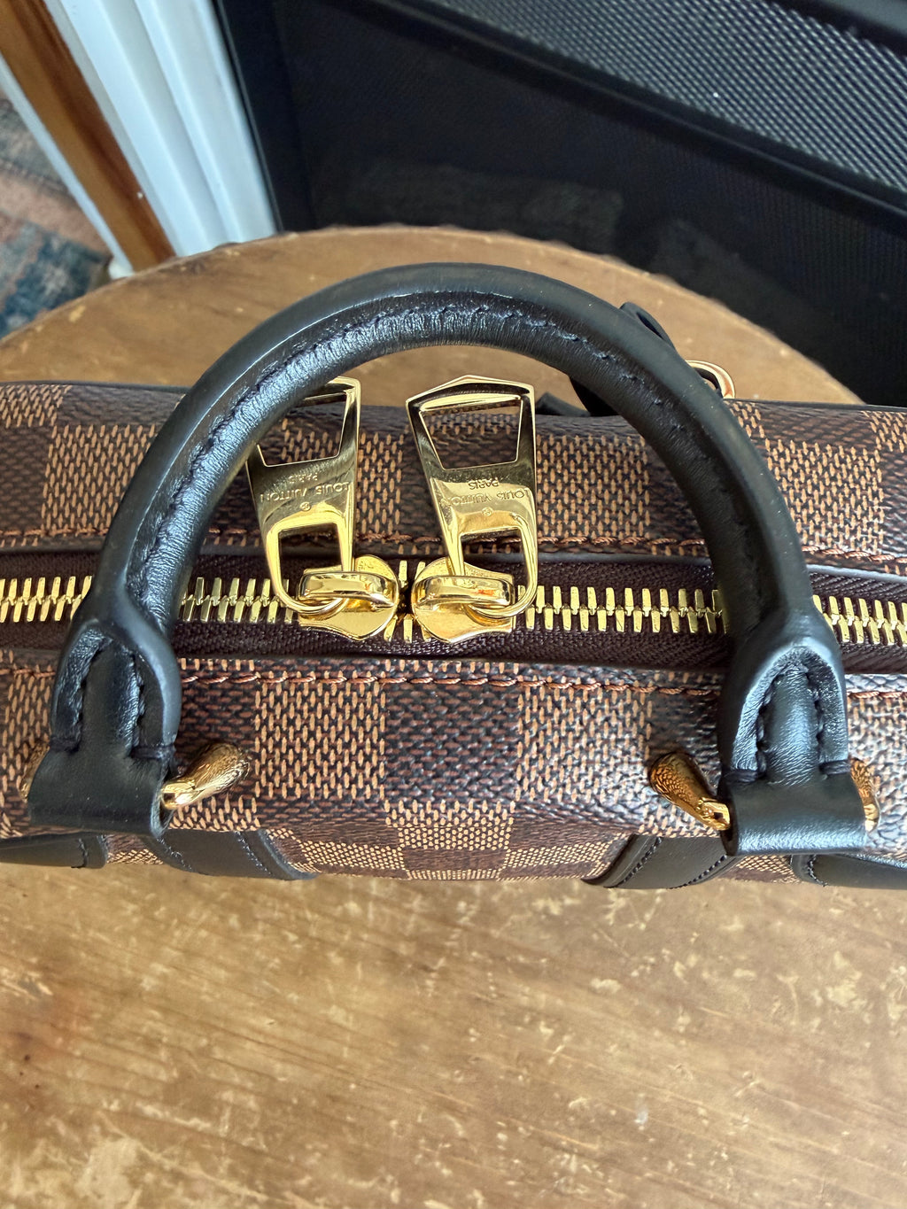 Valisette Souple BB in Damier Ebene and Black