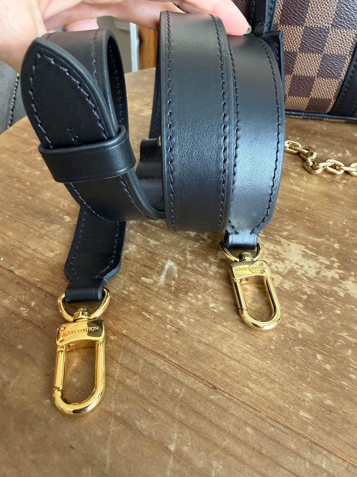 Valisette Souple BB in Damier Ebene and Black