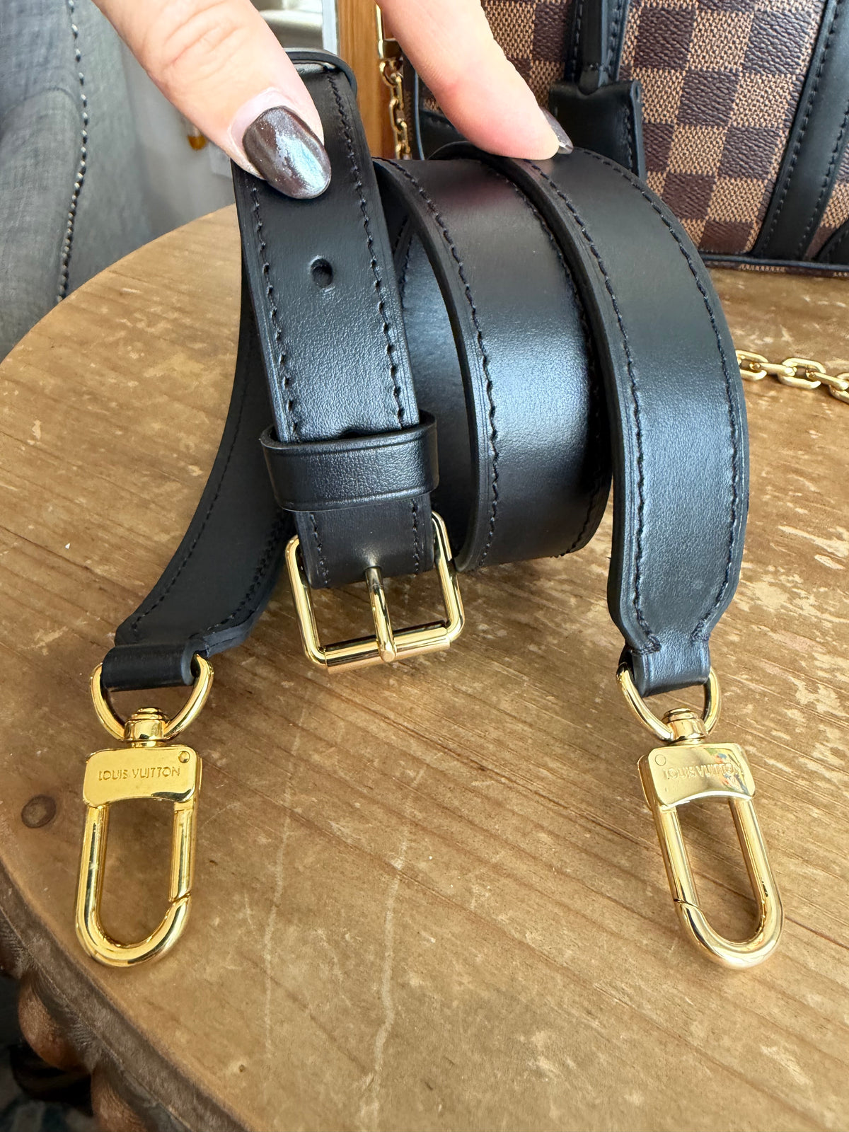 Valisette Souple BB in Damier Ebene and Black