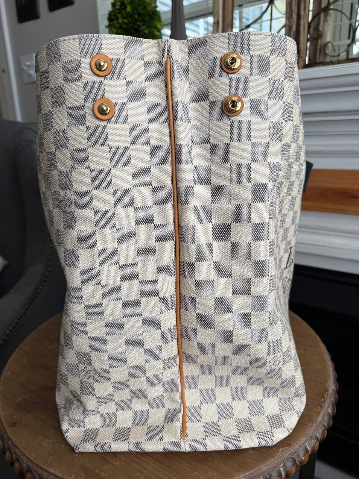 Beach Cabas GM in Damier Azur