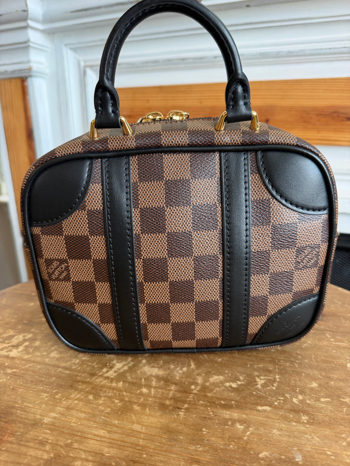Valisette Souple BB in Damier Ebene and Black