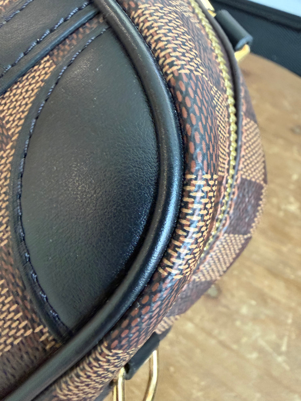 Valisette Souple BB in Damier Ebene and Black