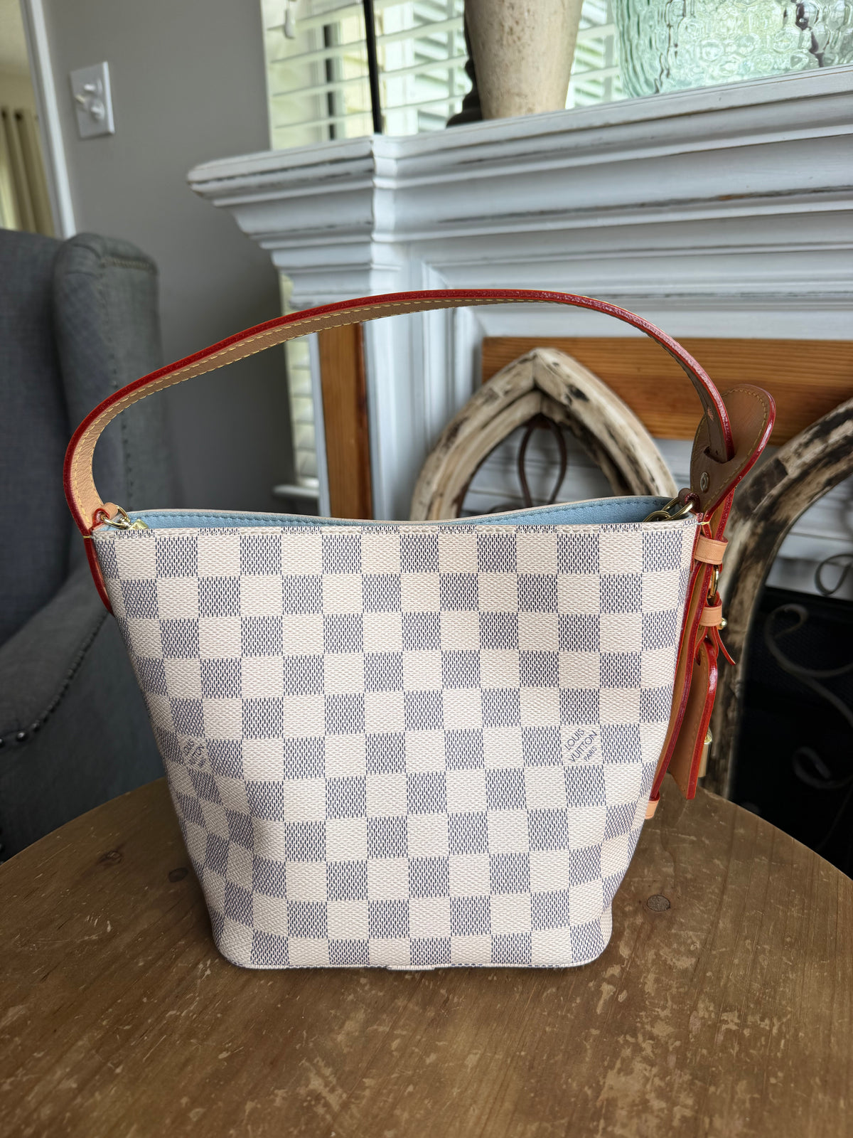 All In Bb in Damier Azur