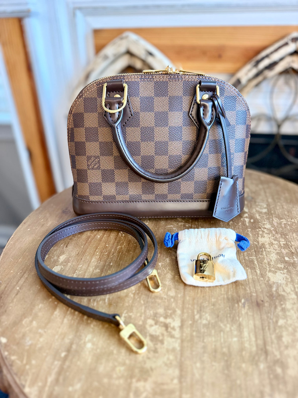 Alma BB in Damier Ebene