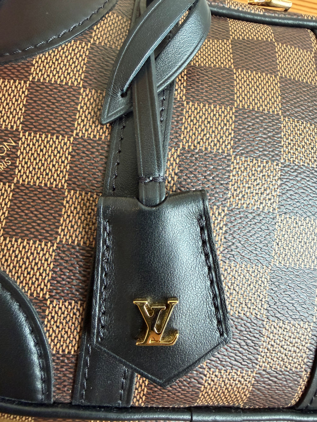 Valisette Souple BB in Damier Ebene and Black