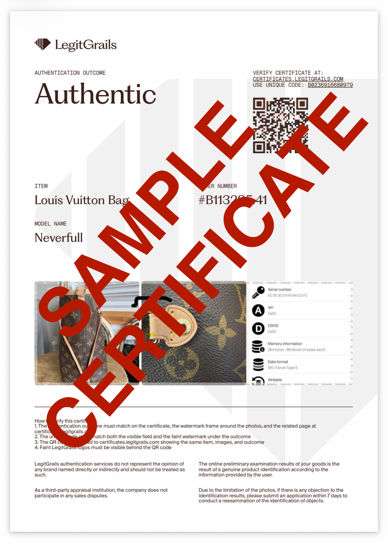 Certificate of Authenticity